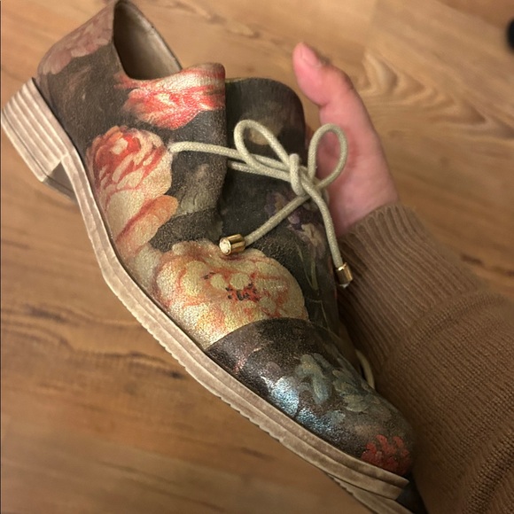 Django & Juliette kotty metallic Floral Patterned Women's Loafers - Picture 4 of 9